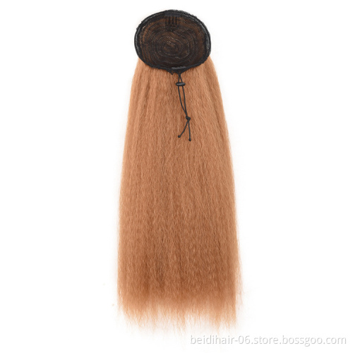 Drawstring ponytail wrap ponytail braided extension ponytail clip hair piece bun